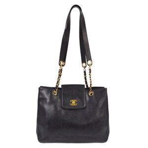 Chanel Black Calfskin Shoulder Bag XX40428